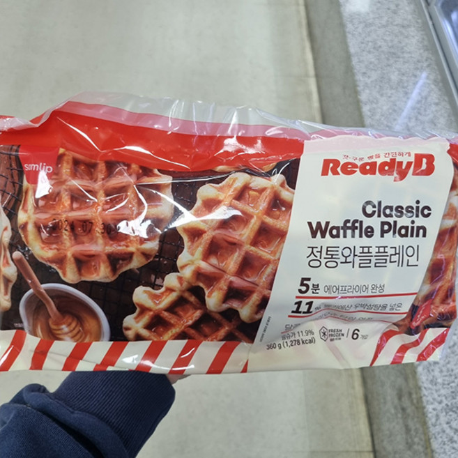 [JH삼립]냉동 정통와플 플레인 6입(360g) 1봉, 360g, 1개