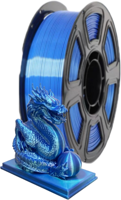 Filacraft PLA 필라멘트 실크 SILK 1KG 1.75mm 3D프린터 뱀부랩 호환 필라멘트 FILAMENT, G04 PLA 실크 블루, PLA 실크