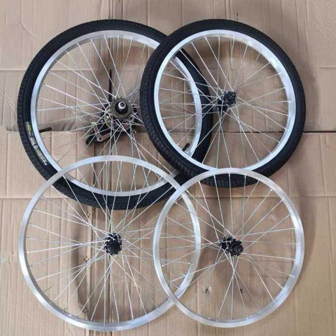 리어카통바퀴 관리사무소 저소음 현장 합금 수레 리어카바퀴, 1개, 8. 26인치 후륜 휠 화이트 1.75