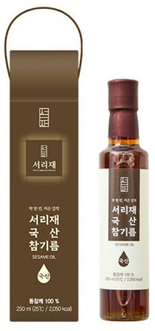 서리재 국산 참기름, 1개, 250ml