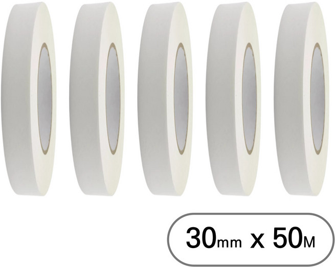 아트위브 마스킹 테이프 종이테이프 아이보리 30mm (50M), 5개