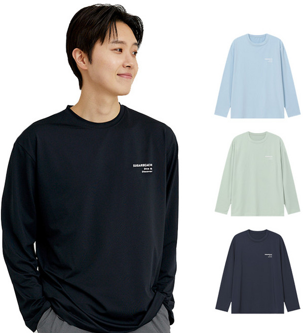 슈가비치 남여 공용 긴팔 래쉬가드 상의 BH25-01 수영복