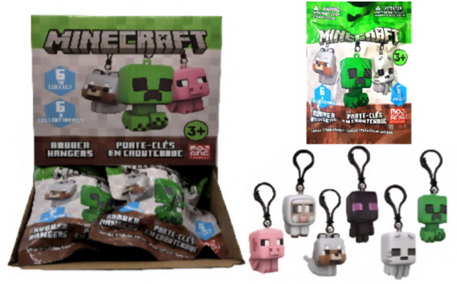 마인크래프트 러버 키체인 1개 마인크래프트 랜덤 피규어 키링