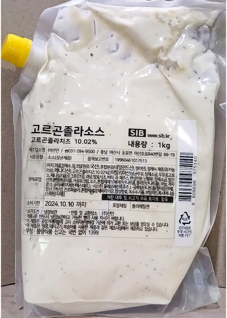 고르곤졸라소스선인 냉장 1K X10, 1개, 1kg