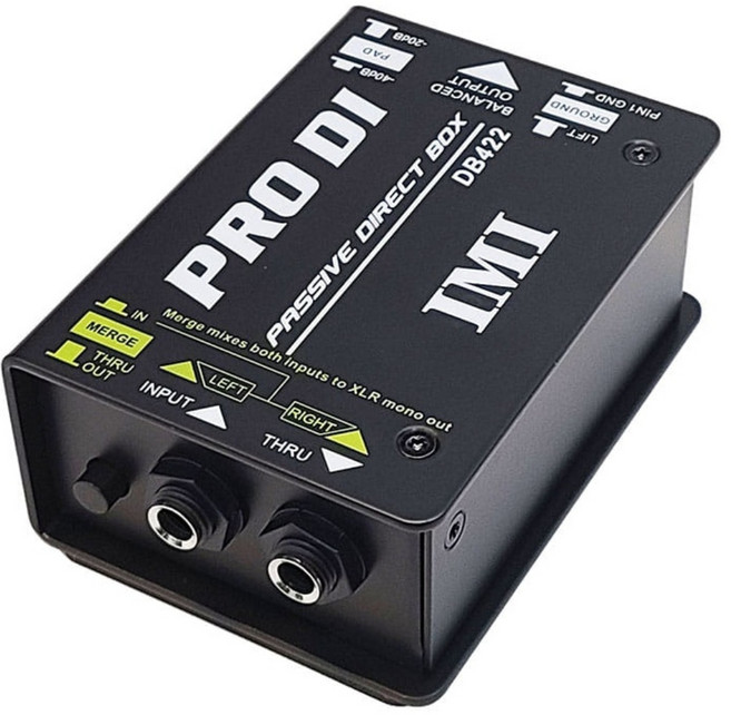 IMI 잡음제거 패시브 DI박스 다이렉트박스, 블랙