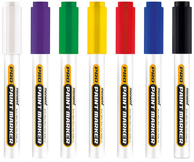 [모드니즈]모나미 프로 페인트마카 매직 1개입, 빨강