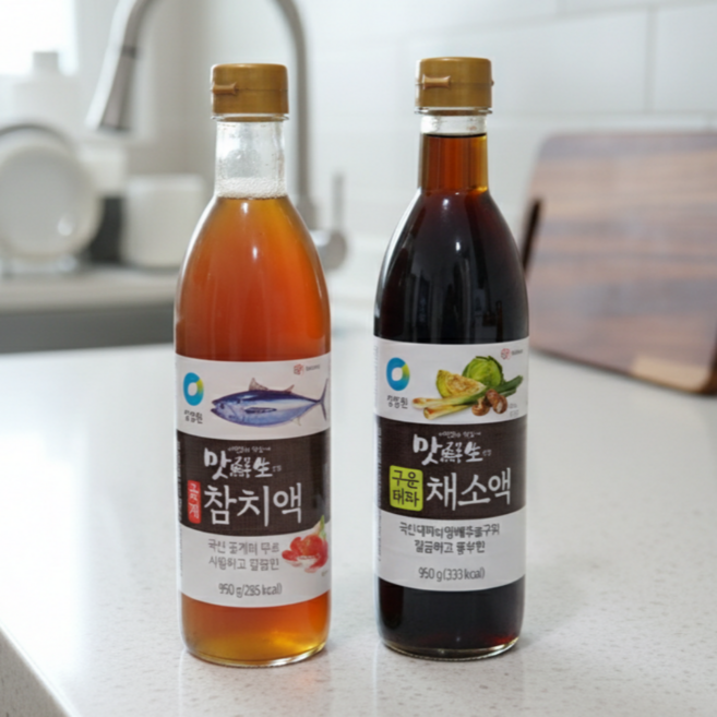 맛선생 꽃게 참치액 950g + 구운대파 채소액 950g, 2개