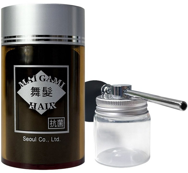 순간증모제(흑채) 25g + 루시피 흑채 에어펌프, 다크브라운, 1개