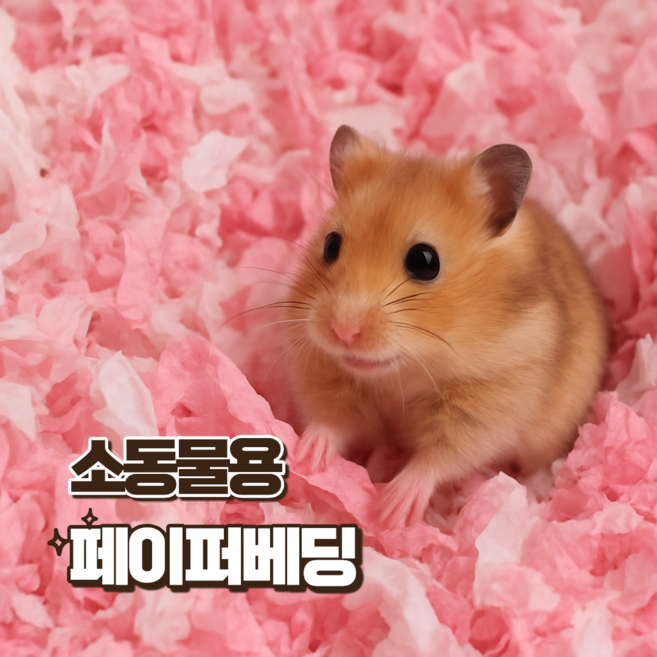 햄스터 컬러 종이베딩 리틀띵즈 페이퍼 믹스 피그미다람쥐 슈가글라이더 핑크화이트, 1개, 450g