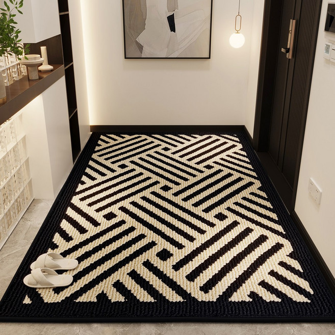 고급 두꺼운 사계절 사이잘룩러그 대형 카페트 미끄럼방지 현관 거실 침실용 사방치기 바닥 방오 매트