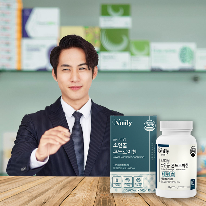 소연골 추출혼합 우슬추출분말 초록잎추출분말 구절초 추출분말 프리미엄 소연골 콘드로이친 600mg, 1개, 60정