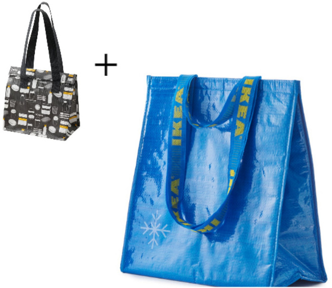 백희네 e02. 이케아 FRAKTA 프락타 캠핑 보냉가방 도시락가방 아이스박스 보냉백 보냉팩 여행 루미너스, 프락타 보냉백 블루, 1개