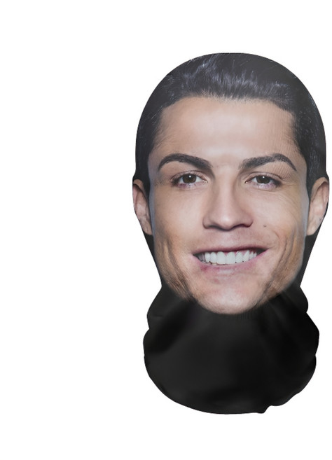 통기성좋은 유명인가면 남자 변장 야간 호신용품 할로윈, 1개, 호날두