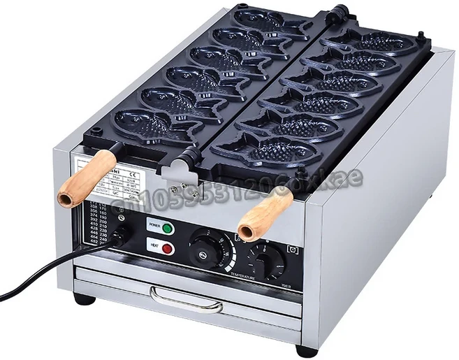 닫힌 입 붕어빵 제조기 상업용 물고기 모양의 와플 전기 붕어빵 기계와 220V/110V 물고기 모양, 01 220V