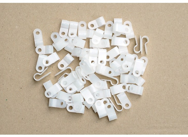 PVC새들 PVC새들2N~10N(1봉100개) PVC새들11N~16N(1봉50개) 케이블클램프 전선고정 전선정리 새들, 5n(100개)