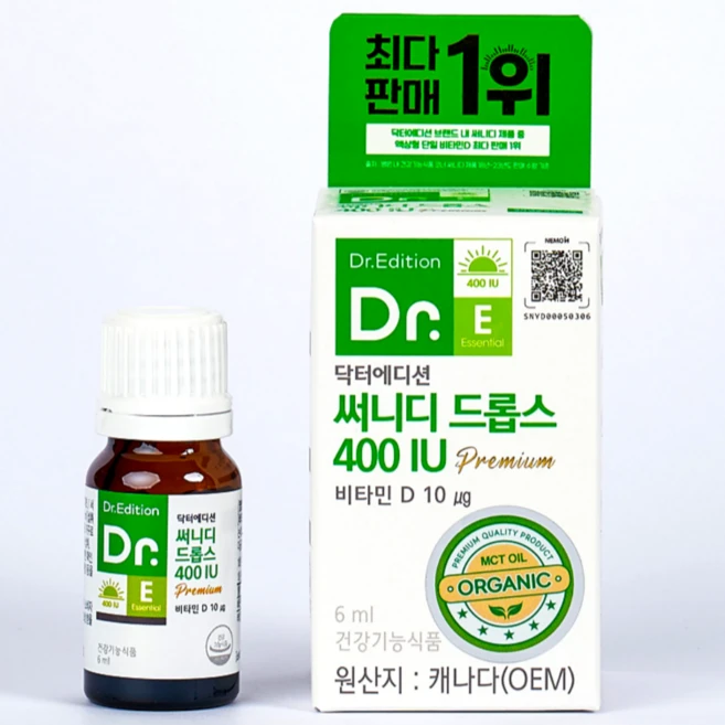 닥터 써니디 드롭스 400IU, 1개, 6ml - 쿠팡