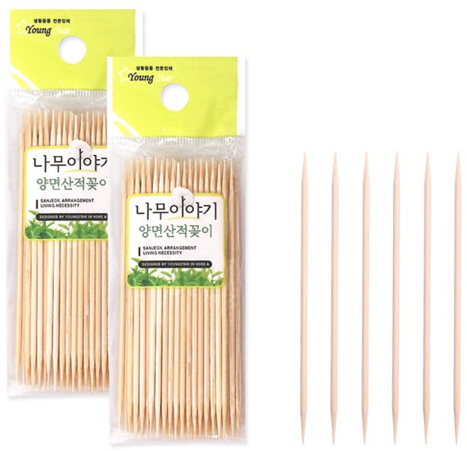 블룸엣홈 대나무 산적꽂이 소 10cm, 50개입, 1개