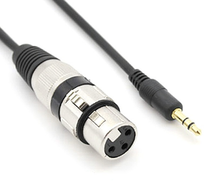 에스테크 캐논 XLR 암 to 스테레오 3.5 케이블 2M, 1개