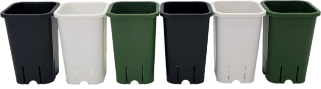 청연 롱사각 슬릿 플라스틱화분 - OJ, 1개, 화이트