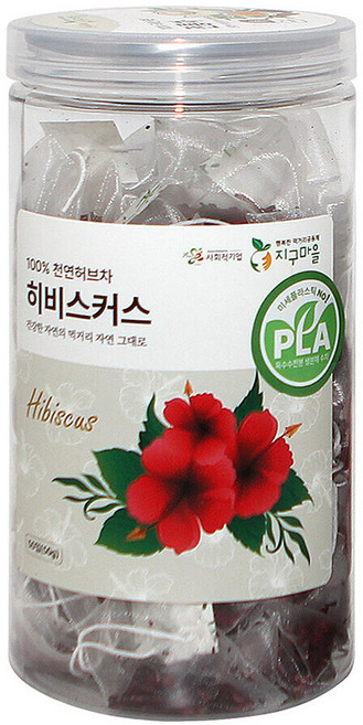 지구마을 생분해필터 PLA 삼각티백 히비스커스 허브티백차, 1g, 50개입, 1개
