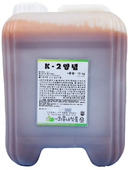 뫼루니식품 양념치킨소스 K2양념 10KG 마늘, 4개