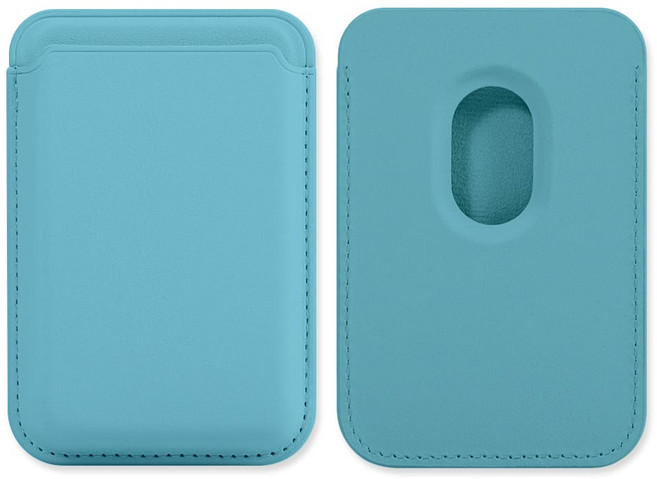 내셔널 리코리아 토스카나 맥세이프 가죽 카드지갑 수납 카드케이스 12 colors, 1개, 세레니티