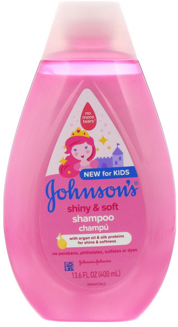 Johnsons Baby 어린이용 샤이니 소프트 샴푸 400ml(13.6fl oz) 3팩, 1개, 400ml