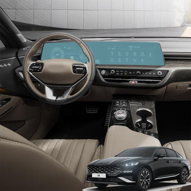 [오카] K8 호환 상품 튜닝 파노라마 디스플레이 풀커버 네비게이션 보호 필름 악세사리 용품, 1GB, K8(GL3)(2021.04~2024.07)