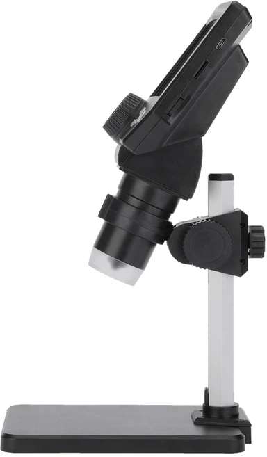 정시출고 품질보증 G1000 디지털 전자 현미경 4.3인치 대형 베이스 LCD 디스플레이 10MP 1-1000X 연속 증폭, 01 Aluminum-plastic