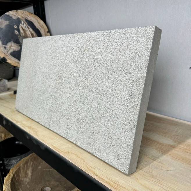 灰色石板圍欄 現代簡約花園裝飾 耐用易安裝 戶外景觀美化, 安山岩機切60*30*3cm