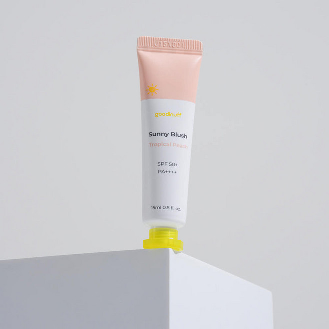 구디너프 써니블러쉬 (SPF50+ PA++++), 1개, 트로피컬피치