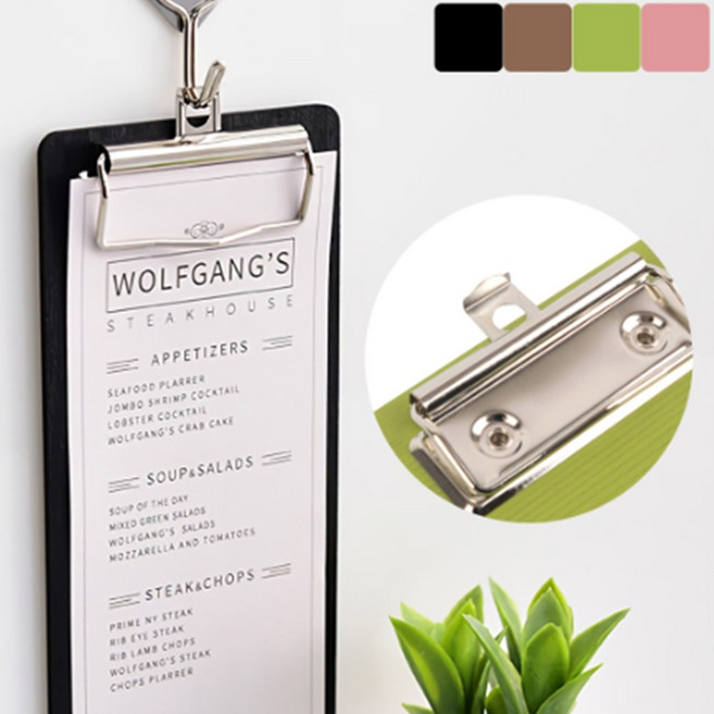 식당영수증꽂이 음식점 테이블 영수증받침대패드 보드, 160/분홍