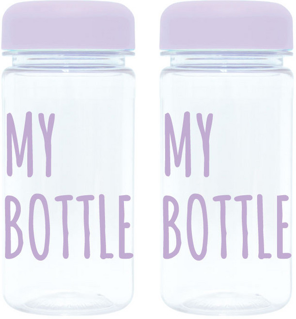 국산 마이보틀 트라이탄 보틀 물병 물통, 2개, 350ml, 퍼플