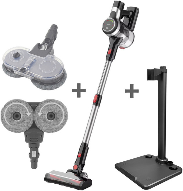 웰스톰 무선청소기 BLDC 진공청소기+물걸레+거치대 VC310, 단일