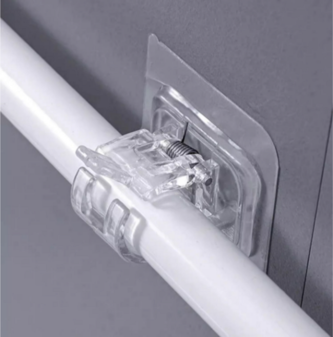 라이프라임 커튼봉브라켓 압축봉고정홀더 후크, 10개, 투명