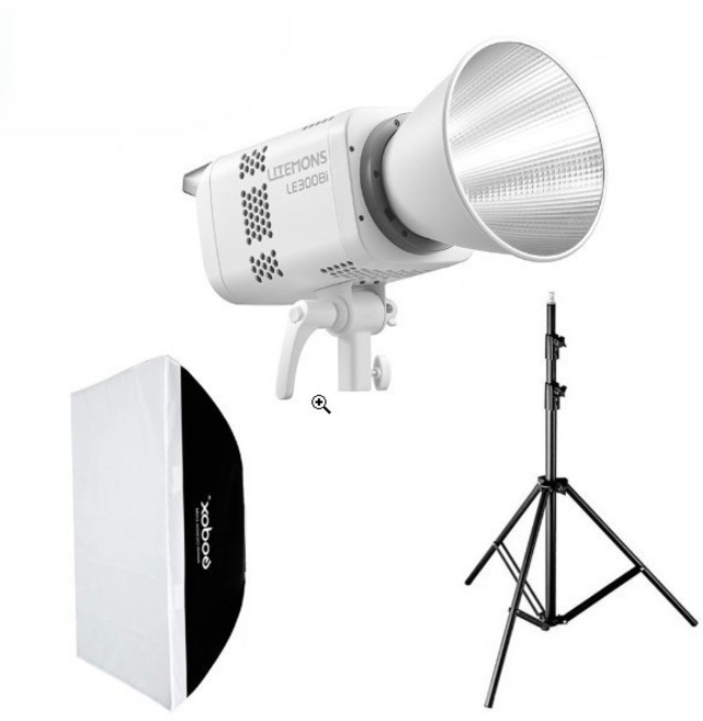 (GODOX) 고독스 LE300 Bi + 260T + SB-BW6090 / 지속광 스탠드 소프트박스 세트, 1세트