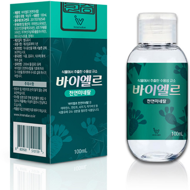 이너벨류 식물유래 수용성 규소 바이엘르 천연미네랄 100 규소수, 1개, 100ml