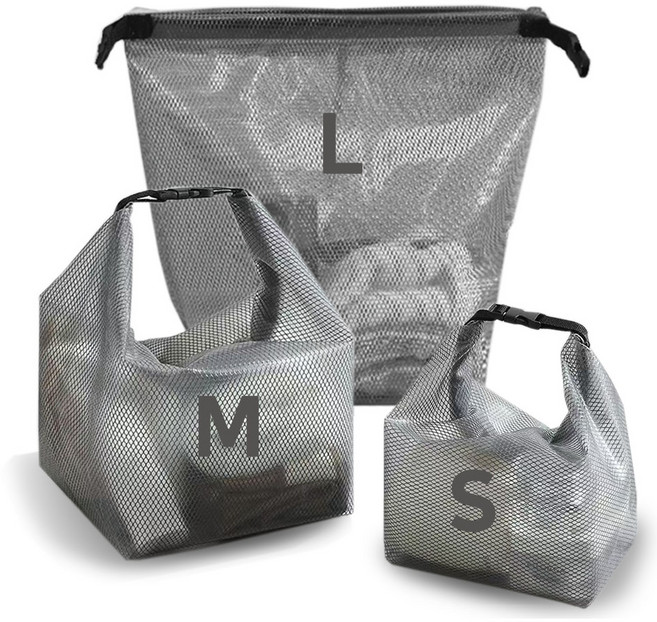 이몰리스 방수파우치 EVA 방수팩 수영장 가방 S M L 사이즈 대형사이즈, 그레이