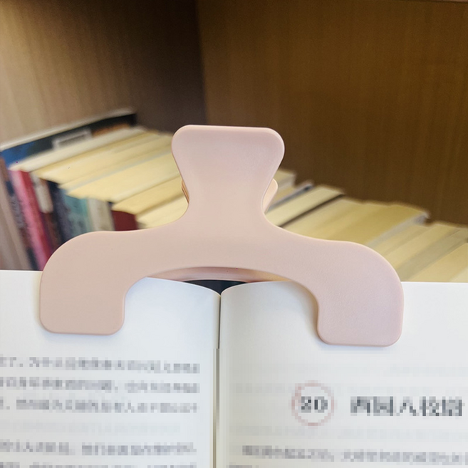 [더알파/북클립] 12cm 대형 책고정집게 북스토퍼, 2개, 분홍색
