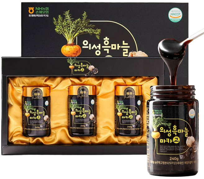 TV홈쇼핑 의성 흑마늘 마카고 떠먹는 진한 고농축 진액고, 1개, 1.44kg