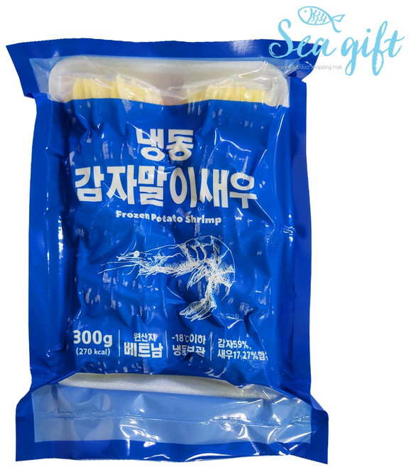 [씨기프트]감자말이 새우 300g 냉동 새우튀김, 1개