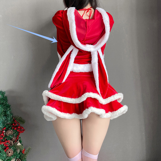 聖誕裝 聖誕服裝 cosplay 聖誕套裝 斗篷披風, [ 兔兔斗篷 ] 250, 1個