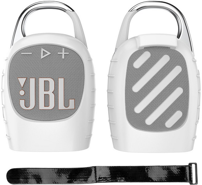 JBL CLIP5 클립5 케이스 실리콘 스탠딩 스트랩, 화이트