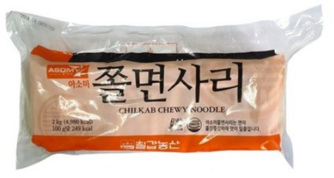 [칠갑농산]아소미 쫄면사리 2kg 냉동 식자재용, 1개