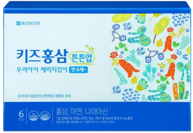 COSTCO 종근당건강 키즈홍삼 튼튼업 20ml x 30포, 종근당건강 키즈홍삼 튼튼업 20ml x 30포 2349, 1개