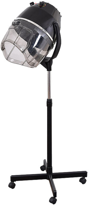 OSLAB 미용실 열처리기계 셀프매직 다운펌 가정용 헤어 스티머, 1개, 블랙C형