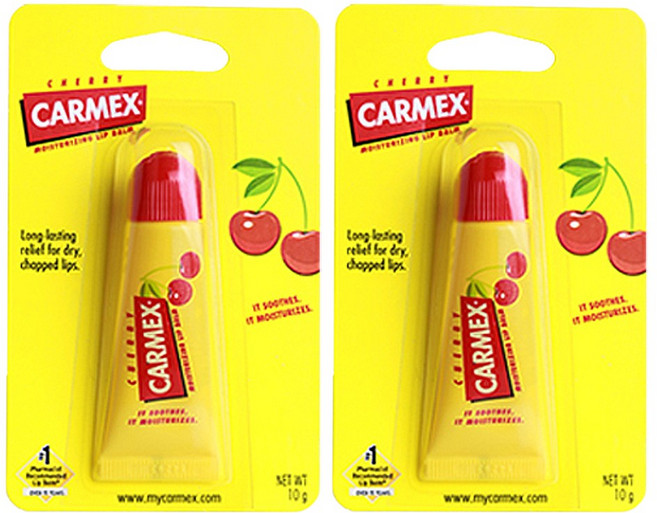 카멕스 체리 립밤 모이스춰라이징, 튜브, 10g, 2개
