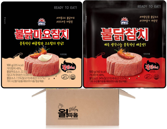 사조대림 불닭참치 기획세트(불닭참치 10입+불닭마요참치 10입), 12개