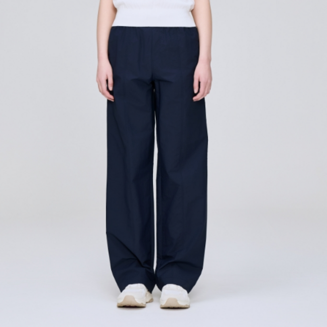 아이더(EIDER) 여성 여름 밴딩 팬츠 세미와이드핏 편안한착용감 캠핑 아웃도어 데일리 캐주얼 DWM25362 린넨 룩 β 밴딩 팬츠 Z6