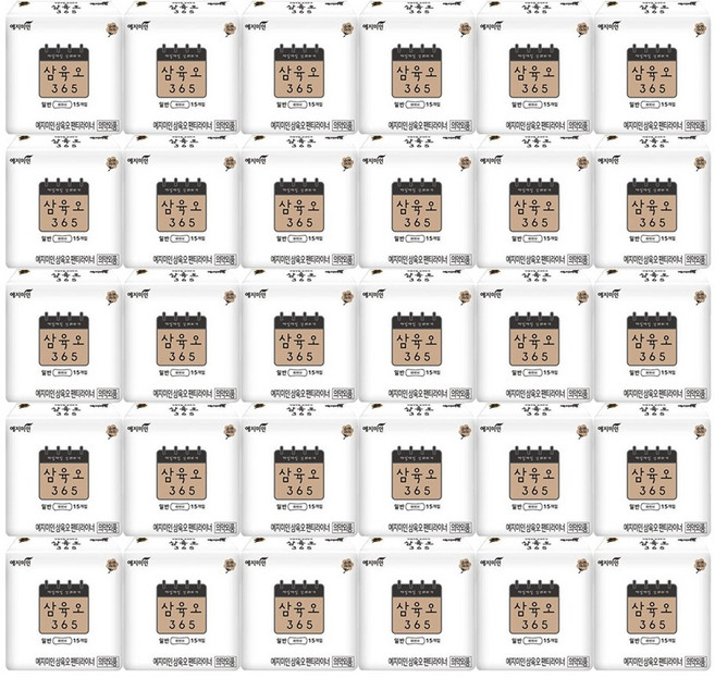 예지미인 팬티라이너 450매/365라이너/생리대, 일반, 15매, 30개